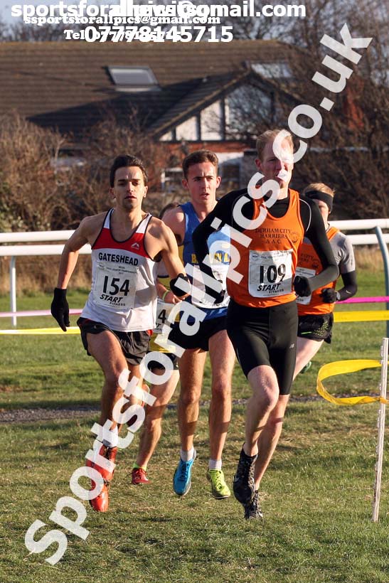 Senior mens North Eastern Cross Country, Redcar. Photo:  David T. Hewitson/Sports for All Pics